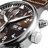 IWC Pilot's Watch Chronograph Edition Brown Dial Brown Leather Strap Watch for Men - IW377713 Buy Now By IWC
