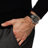 Hugo Boss Jackson Black Dial Black Leather Strap Watch for Men - 1513369 Buy Now By Hugo Boss