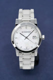 Burberry The City Diamonds Silver Dial Silver Steel Strap Watch for Women - BU9125 Buy Now By Burberry