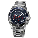Coach Kent Chronograph Blue Dial Silver Steel Strap Watch for Men - 14602555 Buy Now By Coach