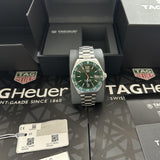 Tag Heuer Formula 1 Quartz Green Dial Silver Steel Strap Watch for Men - WAZ1017.BA0842 Buy Now By Tag Heuer