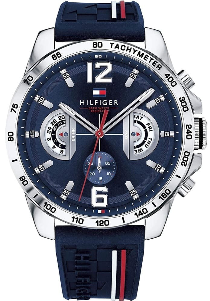 Tommy Hilfiger Decker Blue Dial Blue Rubber Strap Watch for Men - 1791476 Buy Now By Tommy Hilfiger
