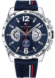 Tommy Hilfiger Decker Blue Dial Blue Rubber Strap Watch for Men - 1791476 Buy Now By Tommy Hilfiger