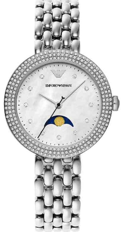 Emporio Armani Rosa Quartz Mother of Pearl Dial Silver Steel Strap Watch For Women - AR11461 Buy Now By Emporio Armani