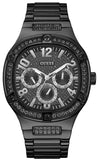 Guess Duke Glitz Crystals Black Dial Black Steel Strap Watch For Men - GW0576G3 Buy Now By Guess