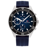 Tommy Hilfiger Larson Chronograph Blue Dial Blue Rubber Strap Watch For Men - 1791920 Buy Now By Tommy Hilfiger