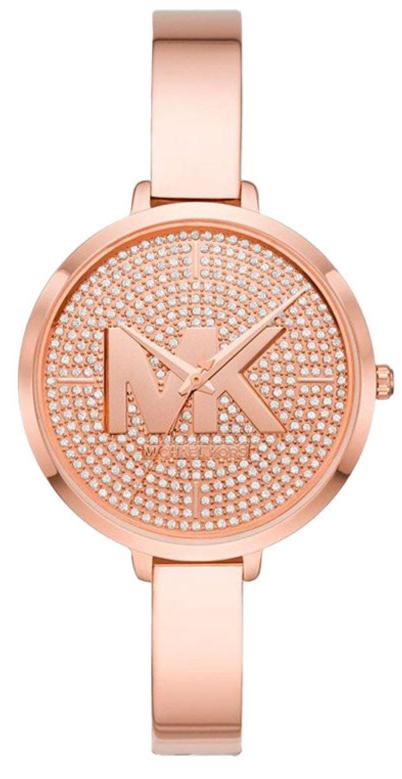 Michael Kors Charley Quartz Crystals Rose Gold Dial Rose Gold Steel Strap Watch For Women - MK4433 Buy Now By Michael Kors