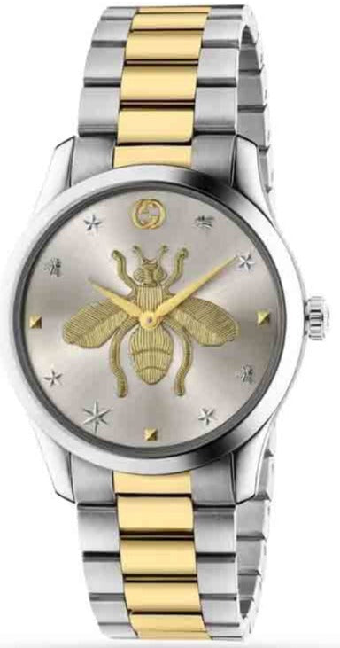 Gucci G Timeless Silver Dial Two Tone Steel Strap Watch For Women - YA1264131 Buy Now By Gucci