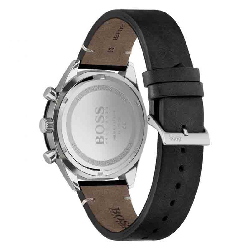 Hugo Boss Chronograph Black Dial Black Leather Strap Watch for Men - 1513864 Buy Now By Hugo Boss