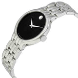 Movado Classic Quartz Black Dial Silver Steel Strap Watch for Men - 0606337 Buy Now By Movado