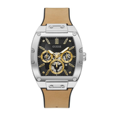 Guess Phoenix Multifunction Black Dial Brown Leather Strap Watch for Men - GW0202G3 Buy Now By Guess