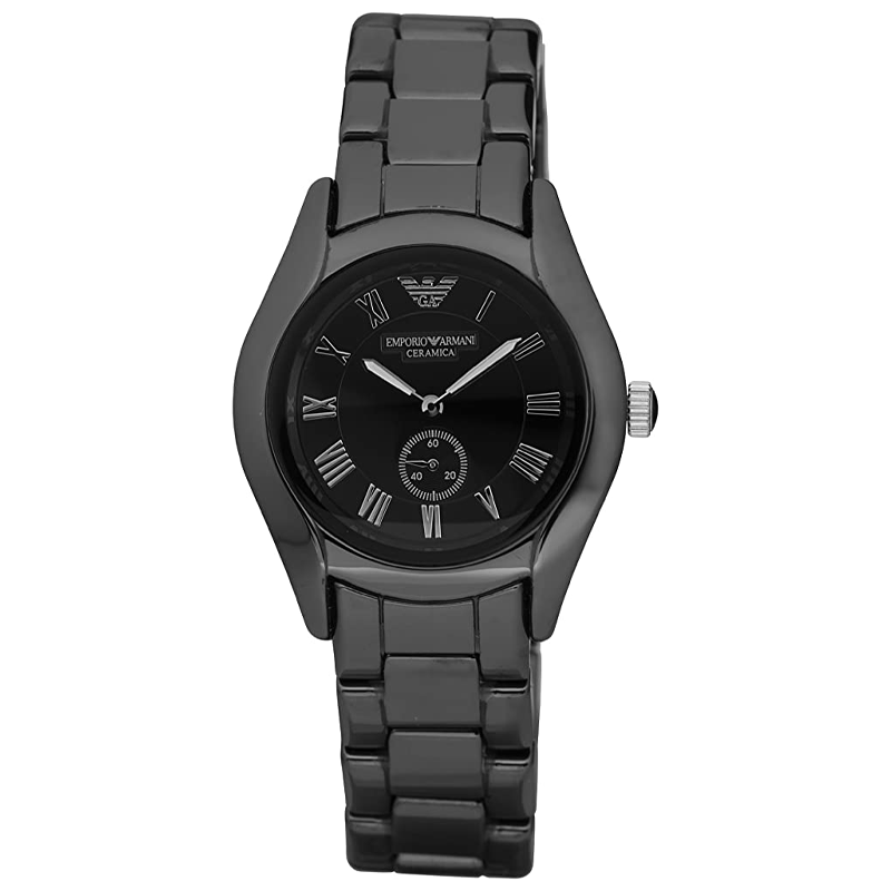 Emporio Armani Ceramica Quartz Black Dial Black Steel Strap Watch For Women - AR1402 Buy Now By Emporio Armani