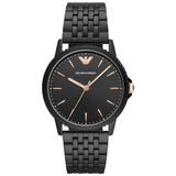 Emporio Armani Interchangeable Black Dial Black Steel Strap Watch For Men - AR80021 Buy Now By Emporio Armani