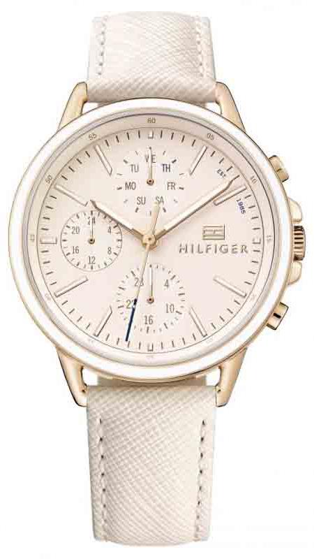 Tommy Hilfiger Carly Cream Dial Cream Leather Strap Watch for Women -1781789 Buy Now By Tommy Hilfiger