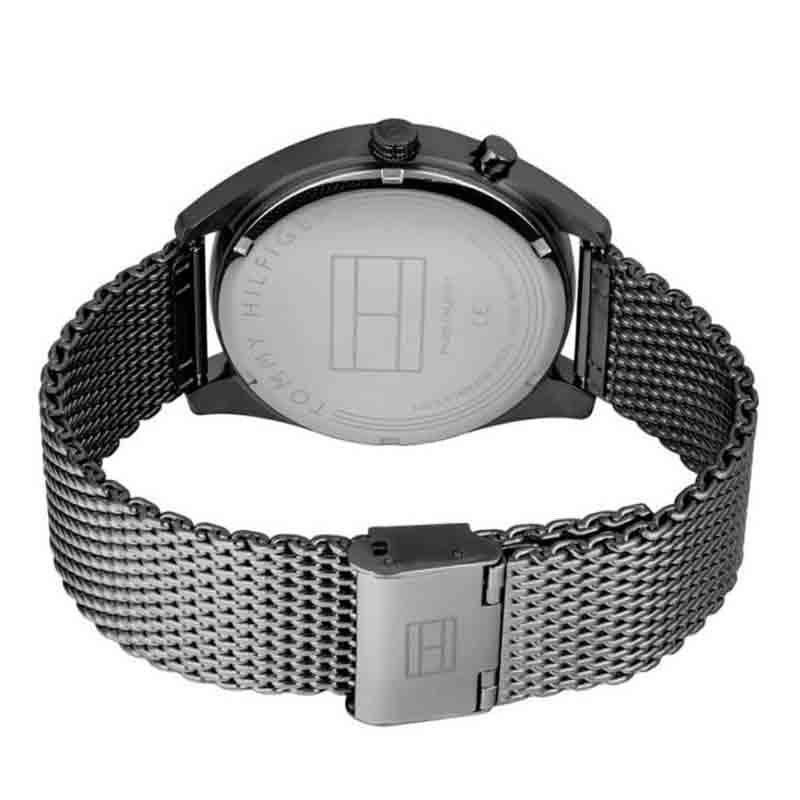Tommy Hilfiger Deacon Multifunction Black Dial Black Mesh Bracelet Watch for Men - 1791546 Buy Now By Tommy Hilfiger