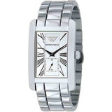 Emporio Armani Classic White Dial Silver Steel Strap Watch For Men - AR0145 Buy Now By Emporio Armani