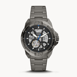 Fossil Bronson Automatic Skeleton Black Dial Grey Steel Strap Watch for Men - ME3218 Buy Now By Fossil