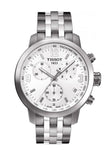 Tissot PRC 200 Chronograph White Dial Silver Steel Strap Watch For Men - T055.417.11.017.00 Buy Now By Tissot