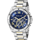 Michael Kors Brecken Chronograph Blue Dial Two Tone Steel Strap Watch For Men - MK8437 Buy Now By Michael Kors
