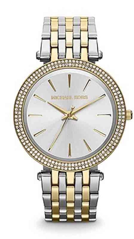 Michael Kors Darci Silver Dial Two Tone Stainless Steel Strap Watch for Women - MK3215 Buy Now By Michael Kors