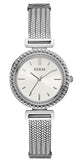 Guess Quartz Silver Dial Silver Mesh Bracelet Watch For Women - W1152L1 Buy Now By Guess