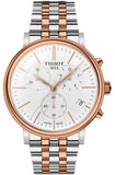 Tissot Carson Premium Chronograph White Dial Two Tone Steel Strap Watch For Men - T122.417.22.011.00 Buy Now By Tissot