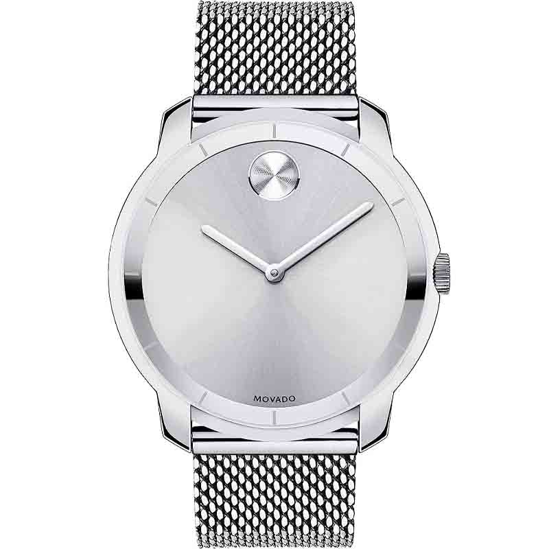 Movado Bold Silver Dial Silver Mesh Bracelet Watch For Women - 3600241 Buy Now By Movado
