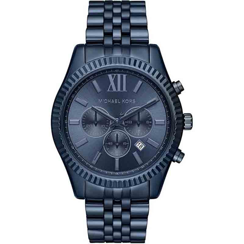 Michael Kors Lexington Chronograph Blue Dial Blue Steel Strap Watch for Men - MK8480 Buy Now By Michael Kors