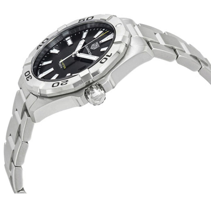 Tag Heuer Aquaracer Black Dial Silver Steel Strap Watch for Men - WBD1110.BA0928 Buy Now By Tag Heuer