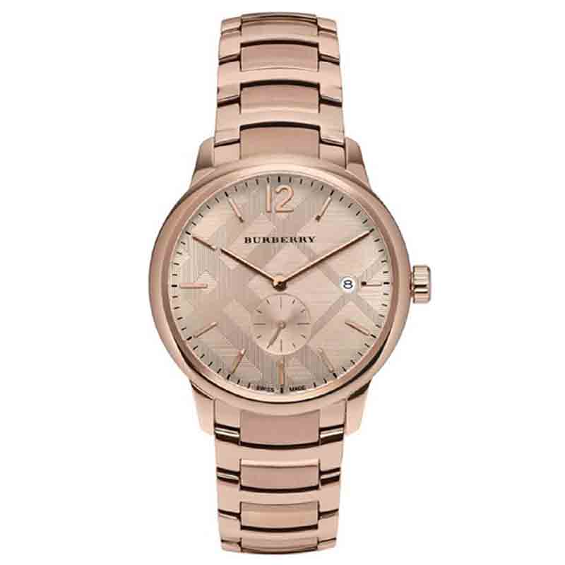 Burberry The Classic Rose Gold Dial Rose Gold Steel Strap Watch for Women - BU10116 Buy Now By Burberry