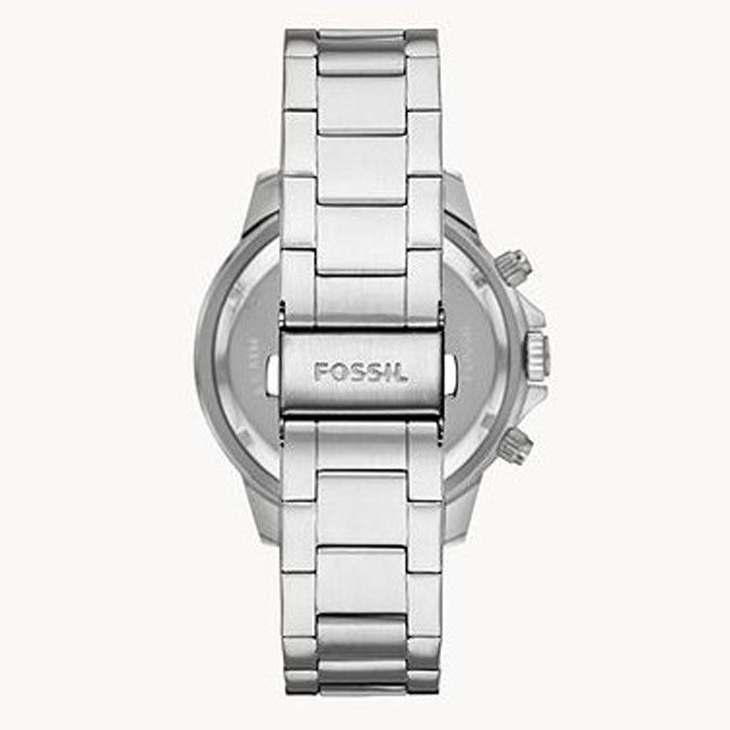 Fossil Bannon Multifunction Chronograph Silver Dial Silver Steel Strap Watch for Men - BQ2490 Buy Now By Fossil