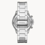 Fossil Bannon Multifunction Chronograph Silver Dial Silver Steel Strap Watch for Men - BQ2490 Buy Now By Fossil
