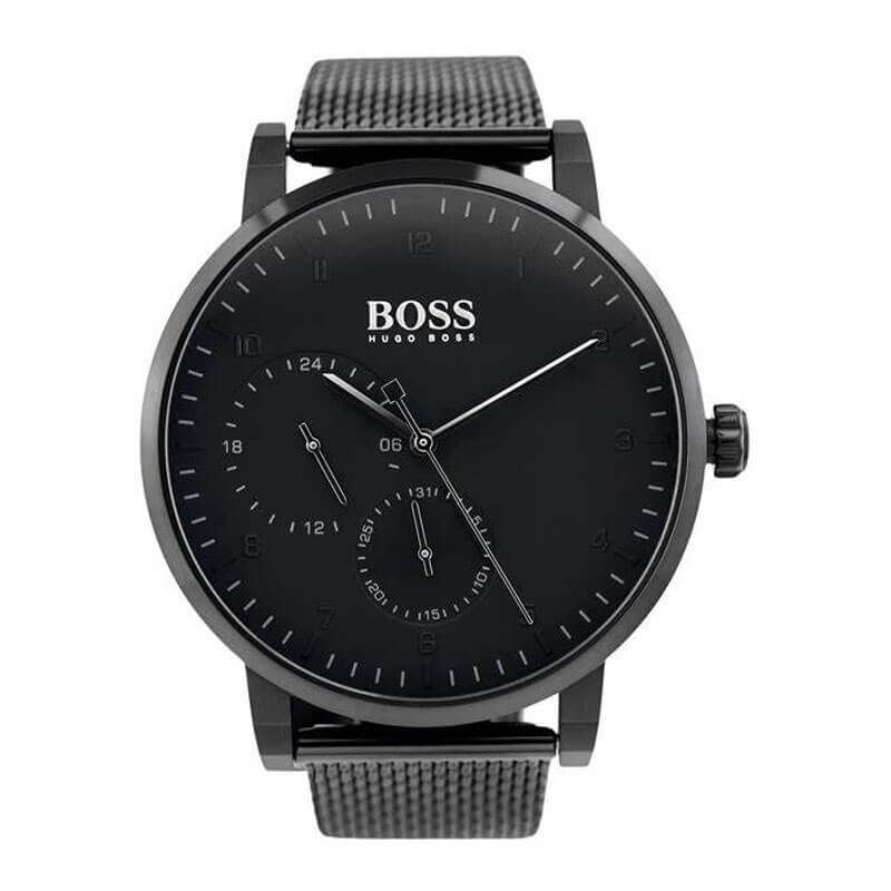 Hugo Boss Oxygen Black Dial Black Mesh Bracelet Watch for Men - 1513636 Buy Now By Hugo Boss