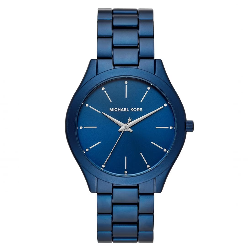 Michael Kors Slim Runway Quartz Blue Dial Blue Steel Strap Watch For Women - MK4503 Buy Now By Michael Kors