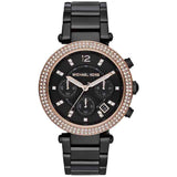 Michael Kors Parker Diamonds Black Dial Black Steel Strap Watch for Women - MK5885 Buy Now By Michael Kors