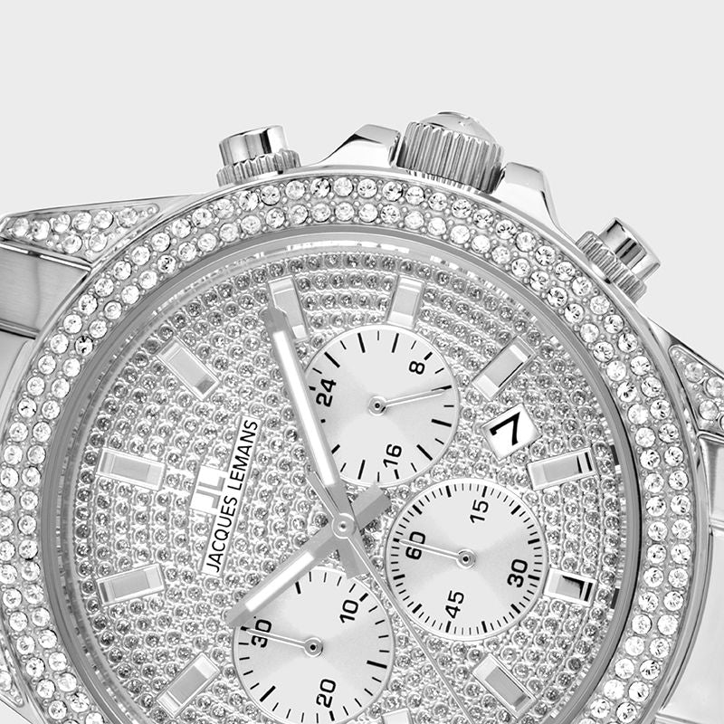 Michael Kors Ritz Chronograph Crystals Silver Dial Silver Steel Strap Watch for Women - MK6746 Buy Now By Michael Kors
