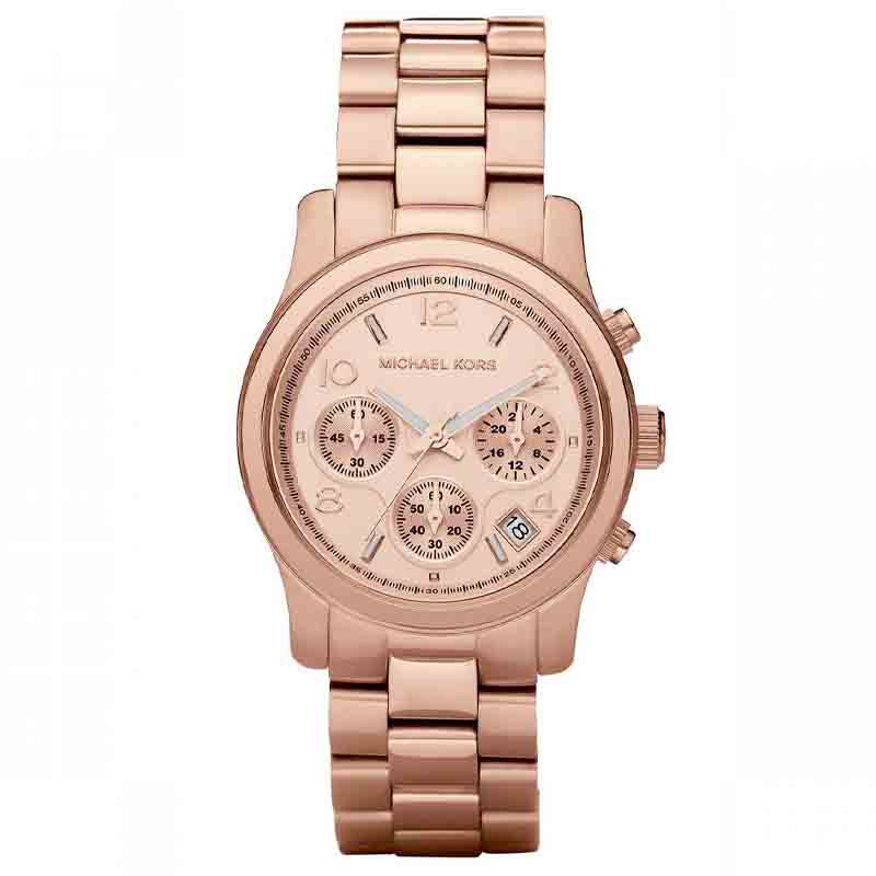 Michael Kors Runway Rose Gold Dial Rose Gold Steel Strap Watch for Women - MK5128 Buy Now By Michael Kors