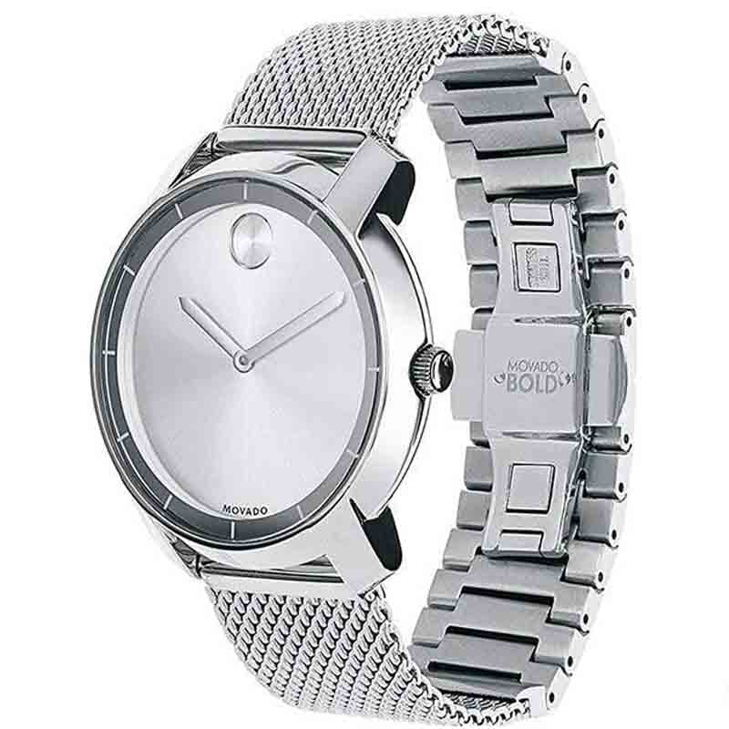 Movado Bold Silver Dial Silver Mesh Bracelet Watch For Women - 3600241 Buy Now By Movado