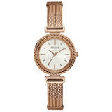 Guess Monroe Silver Dial Rose Gold Steel Strap Watch For Women - W1152L3 Buy Now By Guess