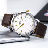 Tissot T Classic Dream White Dial Brown Leather Strap Watch for Men - T033.410.26.011.01 Buy Now By Tissot