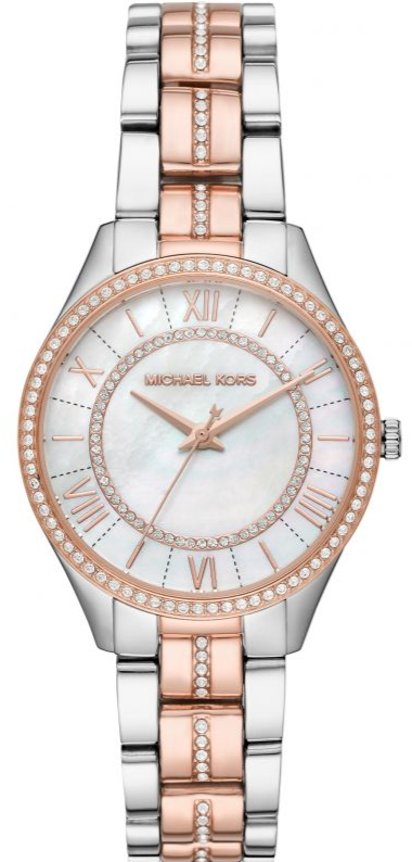 Michael Kors Lauryn Mother of Pearl Dial Two Tone Steel Strap Watch For Women - MK3979 Buy Now By Michael Kors