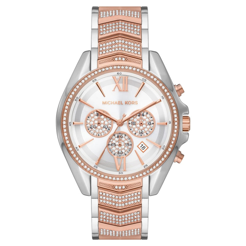 Michael Kors Whitney Chronograph Silver Dial Two Tone Steel Strap Watch For Women - MK7225 Buy Now By Michael Kors