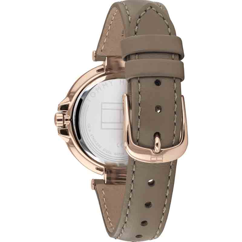 Tommy Hilfiger Angela Quartz Silver Dial Brown Leather Strap Watch for Women - 1782125 Buy Now By Tommy Hilfiger