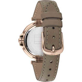 Tommy Hilfiger Angela Quartz Silver Dial Brown Leather Strap Watch for Women - 1782125 Buy Now By Tommy Hilfiger