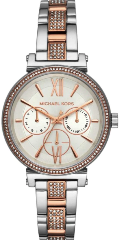 Michael Kors Sofie Chronograph White Dial Two Tone Steel Strap Watch For Women - MK4353 Buy Now By Michael Kors