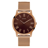 Guess Analog Brown Dial Brown Mesh Bracelet Watch for Men - GW0074G1 Buy Now By Guess