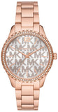 Michael Kors Layton Three Hand Silver Dial Rose Gold Steel Strap Watch For Women - MK7297 Buy Now By Michael Kors