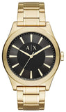 Armani Exchange Nico Analog Black Dial Gold Steel Strap Watch For Men - AX2328 Buy Now By Armani Exchange
