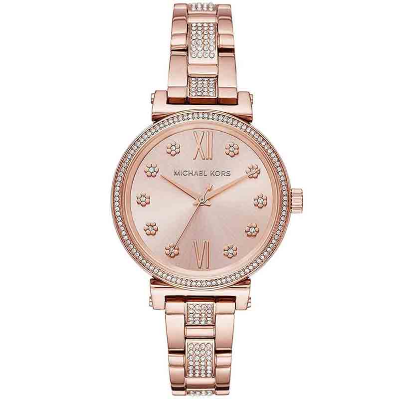 Michael Kors Sofie Quartz Rose Gold Dial Rose Gold Steel Strap Watch For Women - MK3882 Buy Now By Michael Kors