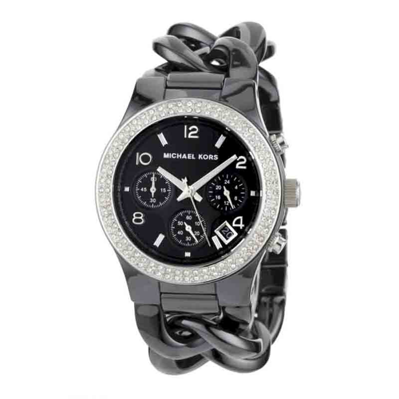 Michael Kors Ceramic Black Dial Black Steel Strap Watch for Women - MK5388 Buy Now By Michael Kors